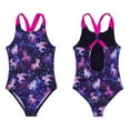 thumbnail image 1 of CHICTRY Girls One Piece Fish Scales Prints Swimwear Horse Patterns Swimsuit Pegasus Starry Black 10, 1 of 7