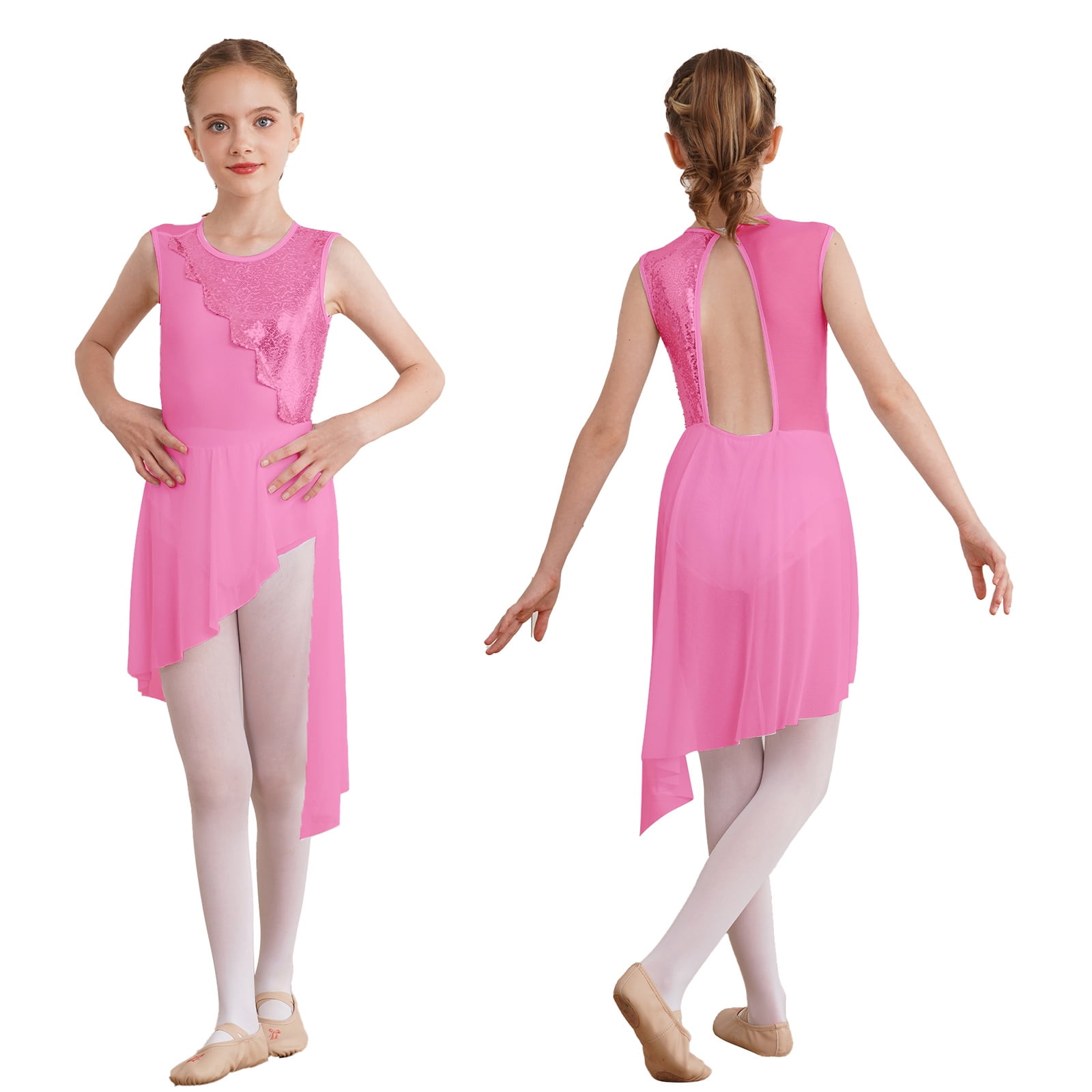 Short Sport Fille - Danse Gym Natation - Taille 2-16 Ans