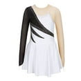 thumbnail image 1 of CHICTRY Girls Skating Costume Figure Skating Dress Dancewear for Competition White-A 14, 1 of 5