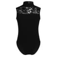 thumbnail image 1 of CHICTRY Girls Sleeveless Ballet Dance Leotard Lace Back Gymnastics Unitard Black 7-8, 1 of 7