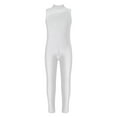thumbnail image 1 of CHICTRY Girls Sleeveless Figure Skating Costume Ballet Dance Gymnastics Leotard Shiny Rhinestone Jumpsuit White 14, 1 of 5