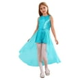 thumbnail image 1 of CHICTRY Girls Teens Overlay Shiny Sequins Romper Dress Sleeveless Sequins Birthday Prom Party Gown Light Blue 14, 1 of 7