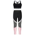 thumbnail image 1 of CHICTRY Girls Teens Sports Suit Tie-Dye Print Crop Top with Leggings Yoga Gym Suit Athletic Outfit Pink 13-14, 1 of 7