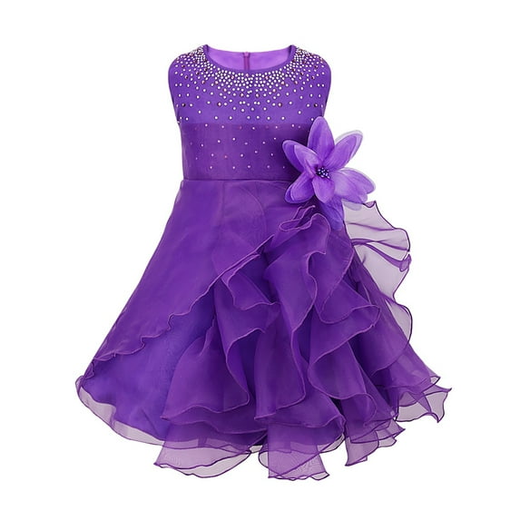 CHICTRY Infant Baby Girls Baptism Dress Shiny Rhinestone Organza Tutu Princess Dress,Sizes 3M-3T