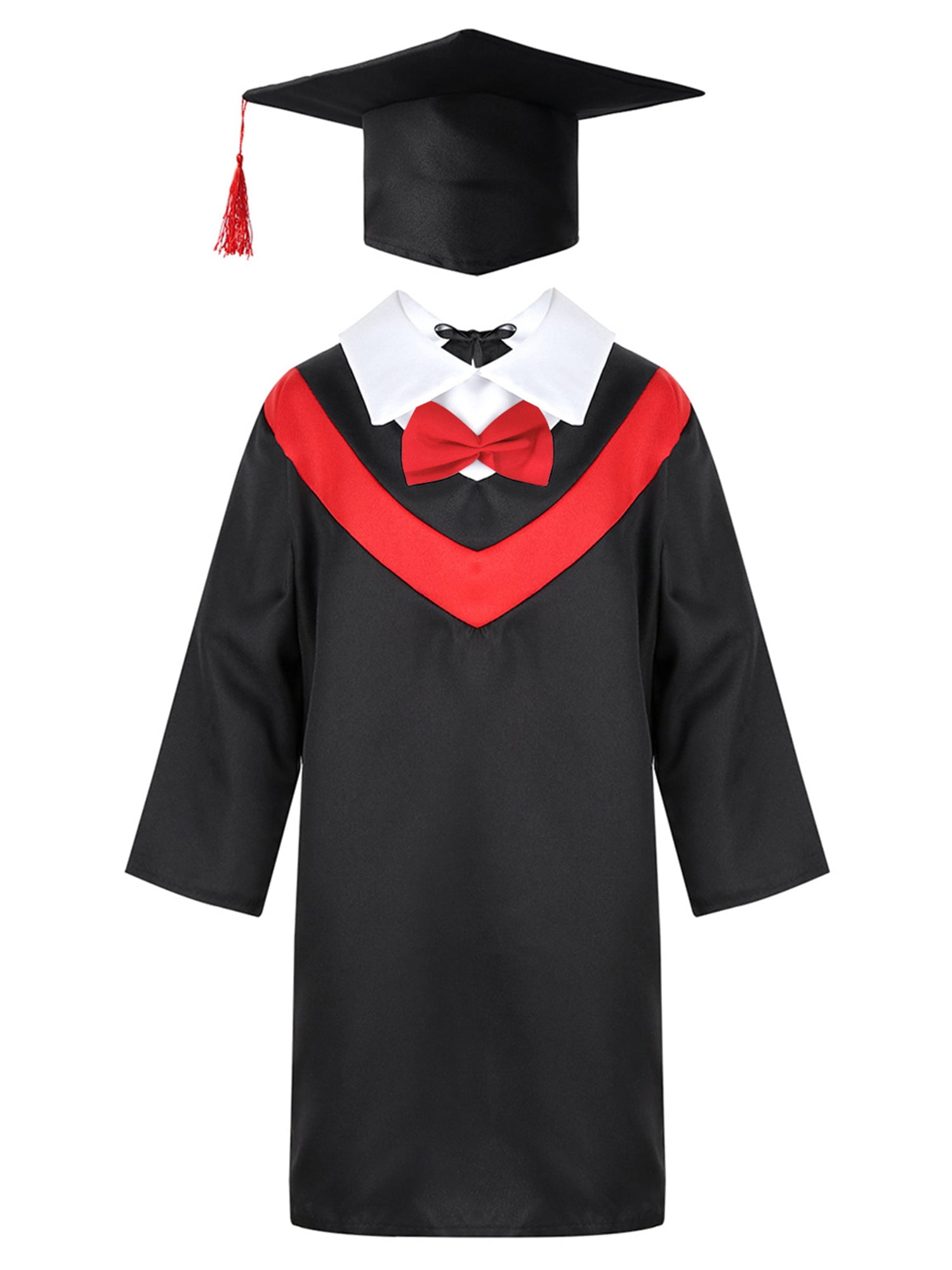 CHICTRY Kids Boys Girls Graduation Gown with Tassel Cap Ceremony ...
