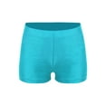 thumbnail image 1 of CHICTRY Kids Boys Girls Solid Color Swim Shorts High Elastic Waistband Quick Dry Dance Bottoms Blue Green 6, 1 of 5