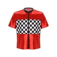 thumbnail image 1 of CHICTRY Kids Boys Racer Cosplay Costume Carnival Dress Up Short Sleeve Tee Shirt Tops Racer Outfit Red 4, 1 of 7