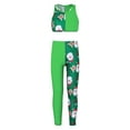 thumbnail image 1 of CHICTRY Kids Girls 2Pcs Christmas Dance Costume Xmas Santa Elf Costume Gymnastics Ballet Dance Outfit Green 14, 1 of 6
