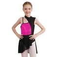 thumbnail image 1 of CHICTRY Kids Girls Ballet Contemporary Dance Dress Shiny Sequins Mesh Patchwork Asymmetrical Dance Costume Hot Pink 8, 1 of 7
