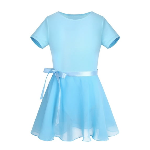 CHICTRY Kids Girls Ballet Dance Gymnastics Leotard with Chiffon Skirt Dance Outfit