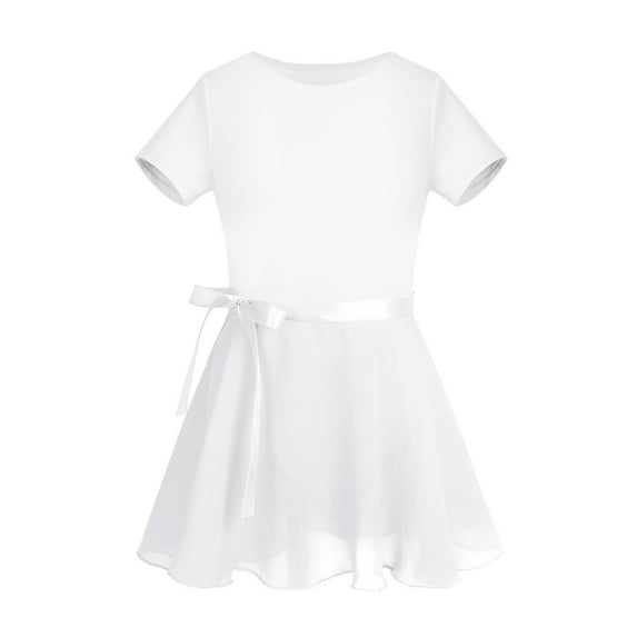 CHICTRY Kids Girls Ballet Dance Gymnastics Leotard with Chiffon Skirt Dance Outfit