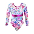 thumbnail image 1 of CHICTRY Kids Girls Cartoon Prints Gymnastics Leotard Dance Unitard,Sizes 4-14 White&Pink 12, 1 of 7