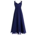 thumbnail image 1 of CHICTRY Kids Girls Chiffon Lace Flower Girl Dress High Waist Floor Length Party Dress,Sizes 4-16, 1 of 7