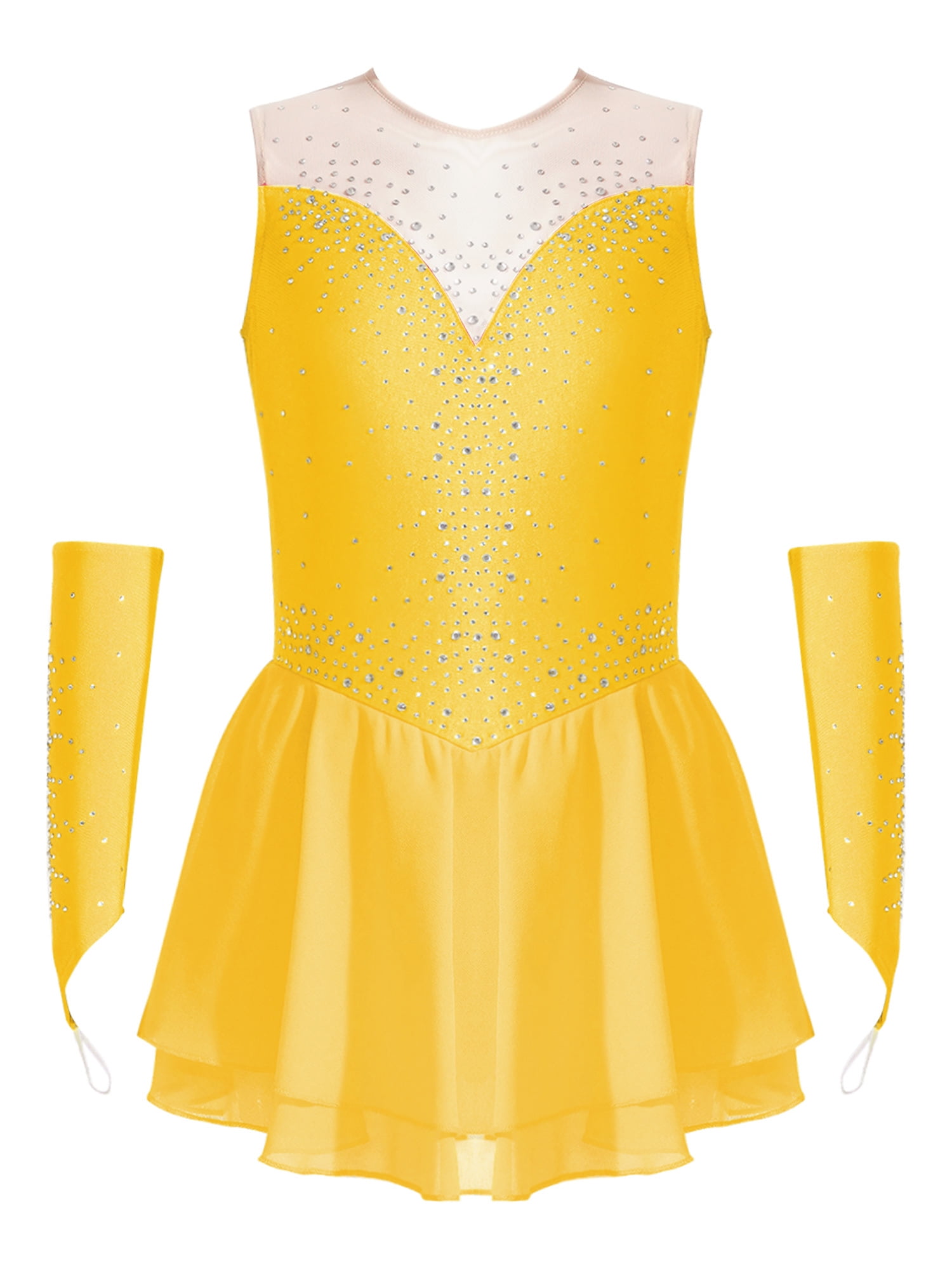 Unique Yellow 8th Grade Formal Dance Dress
