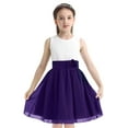 thumbnail image 1 of CHICTRY Kids Girls Pleated Flower Girl Princess Dress Chiffon Wedding Bridesmaid Dress, 1 of 7