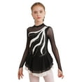 thumbnail image 1 of CHICTRY Kids Girls Shiny Rhinestone Long Sleeve Figure Ice Skating Leotard Dress White-B 8, 1 of 7