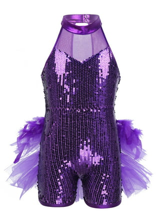 Aosijia Womens Sparkling Sequins Tassel Dance Costume Sexy Cutout