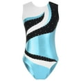 thumbnail image 1 of CHICTRY Kids Girls Sleeveless Ballet Leotard Gymnastics Workout Athletic Unitard Bodysuit Blue 14, 1 of 5