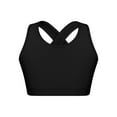 thumbnail image 1 of CHICTRY Kids Girls Sleeveless Cross Back Sports Bra Gym Yoga Tank Top Swimming Cycling Vest Tops A Black 6, 1 of 5