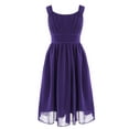 thumbnail image 1 of CHICTRY Kids Girls Sleeveless Pleated Chiffon Dress High Waist Wedding Bridesmaid Birthday Party Dress, 1 of 6