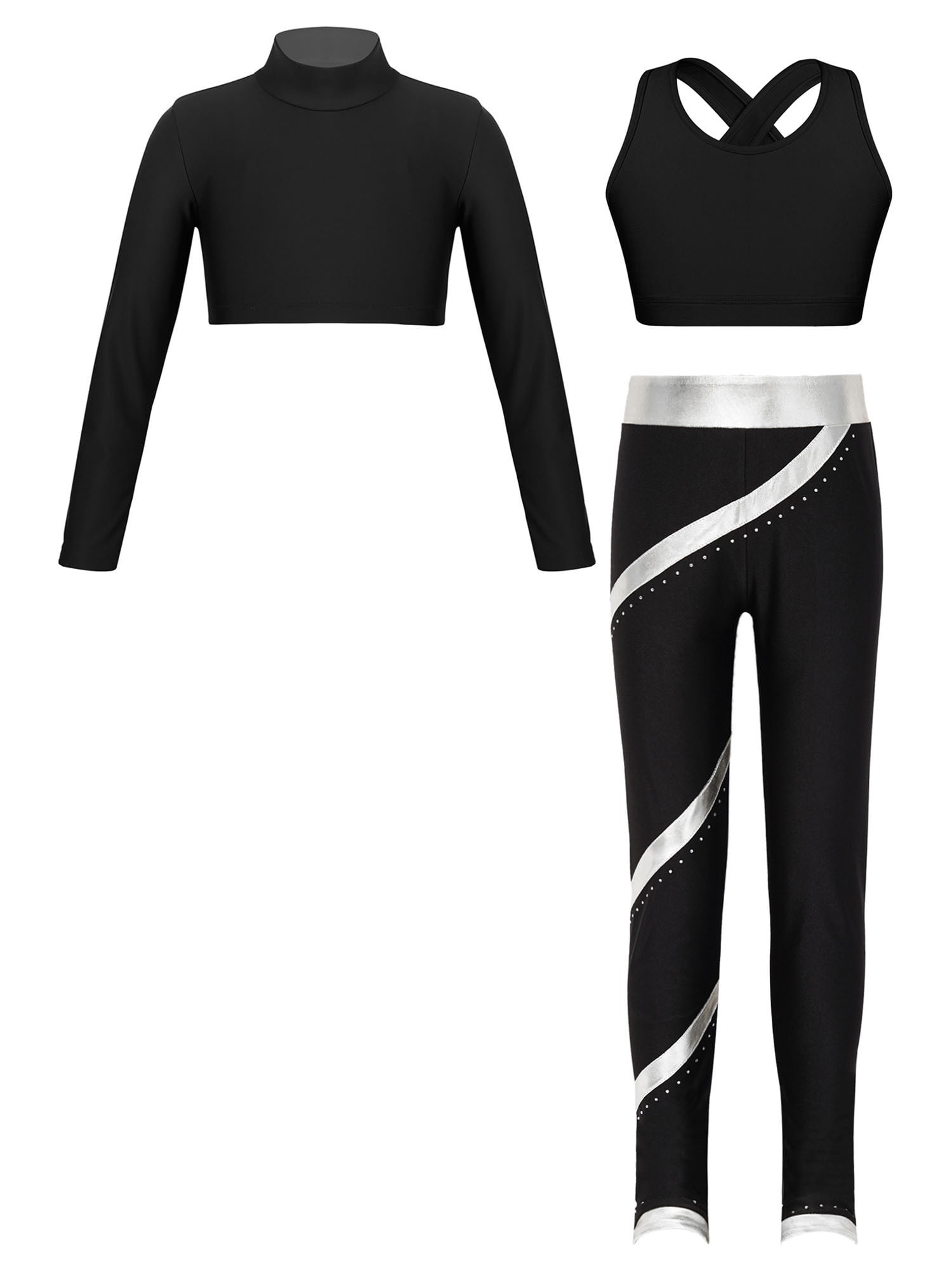 Kids Girls Sport Suit Long Sleeve Top & Bottoms Casual 2 Pcs for 2-12 Years main image 0