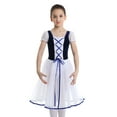 thumbnail image 1 of CHICTRY Kids Little Girls Ballet Gymnastics Dress Velvet Leotard Tutu Dress Navy Blue 5-6, 1 of 7