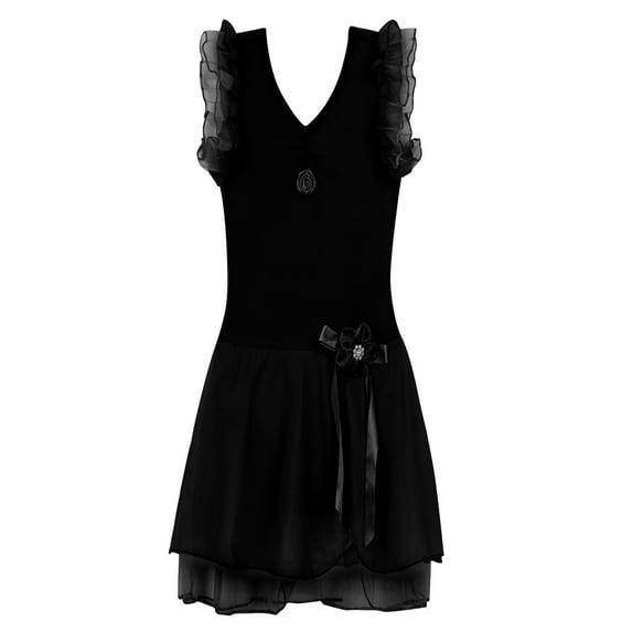 CHICTRY Kids Toddler Little Girls Solid Color Tutu Ballet Dance Leotard Dress,Sizes 2-12