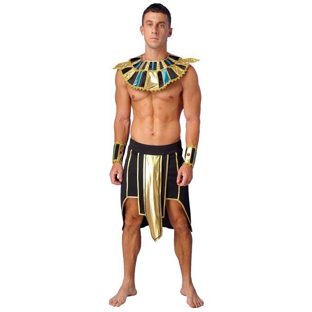 CHICTRY Mens Ancient Egypt Costume Cosplay Fancy Dress Pharaoh King