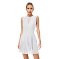 thumbnail image 1 of CHICTRY Women's Modern Lyrical Dance Dress Shiny Dimonds Mesh Deep V Ballet Leotard Ice Skating Dresses White XL, 1 of 7
