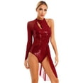 thumbnail image 1 of CHICTRY Womens Allover Sparkly Sequins Dance Gymnastics Skirted Leotard Dress, 1 of 7