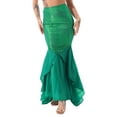 thumbnail image 1 of CHICTRY Womens Shiny Sequins Mermaid Tail Skirt Theme Party Dress up Skirt Costume Green 3XL, 1 of 7
