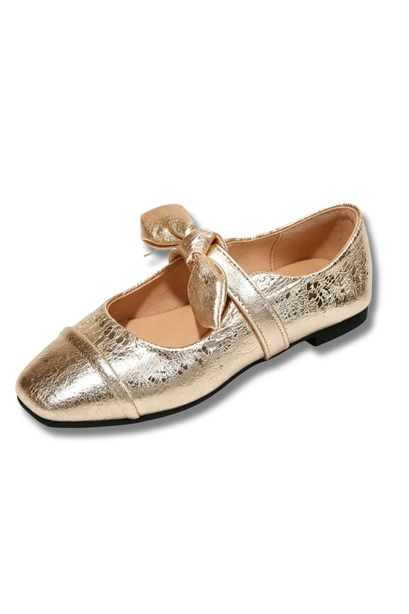 Ballet Flats for Women Bow Bunny Ear Shallow Mary Jane Shoes Lightweight Comfortable Summer Daily Casual Flats