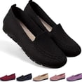 thumbnail image 1 of CHICVOMEY Breathable Knit Flats for Women Dress Shoes Comfortable Slip-on Flats Causal & Walking, 1 of 8