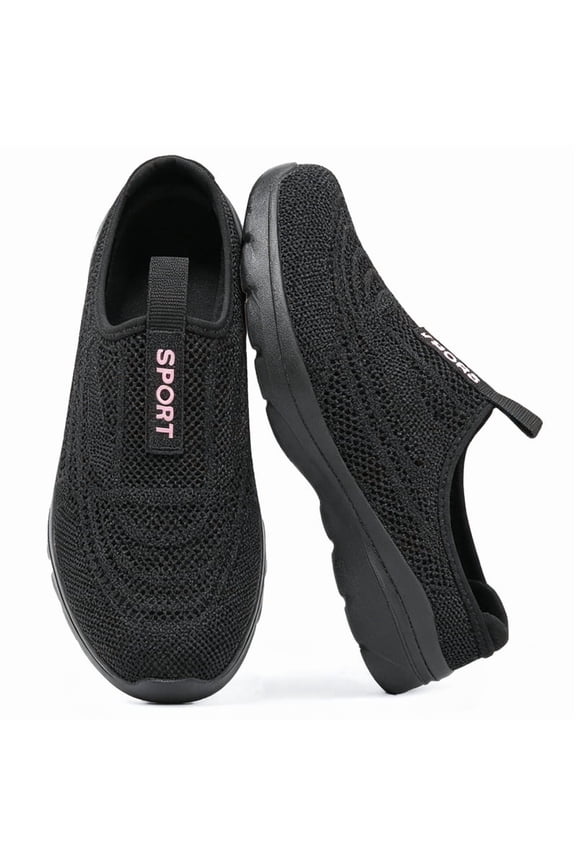 Clogs Mules for Women Shoes Slip on Sneakers Flats Lightweight Breathable Mesh Comfort Walking Shoes