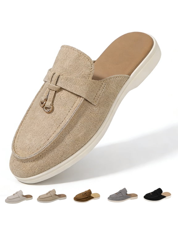 Clogs for Women Dressy Mules & Clogs Comfortable Pointed Toe Slingback Mules Flats Business Casual Slip On Backless Mules for Women