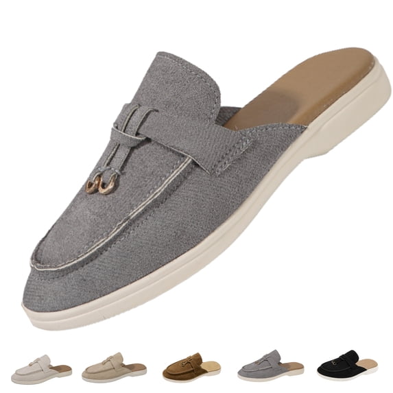 CHICVOMEY Clogs for Women Dressy Mules & Clogs Comfortable Pointed Toe Slingback Mules Flats Business Casual Slip On Backless Mules for Women