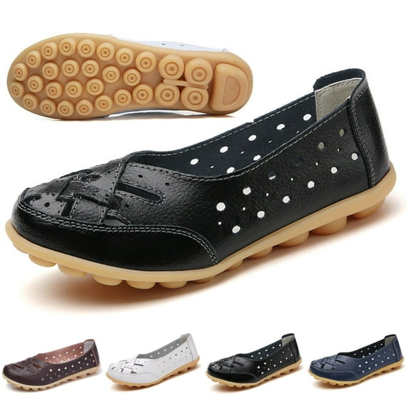 CHICVOMEY Comfort Orthopedic Loafers for Women Breathable Mesh Flats Soft Flats for Dressy&Casual Slip-On Flats with Memory Foam