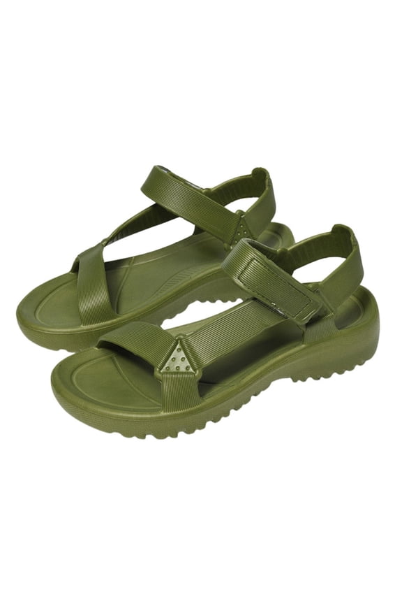 Comfort Sandals Women Lightweight Hook‑and‑Loop Water Sandals Waterproof Non‑Slip Sandals Ideal for Summer Daily Wear