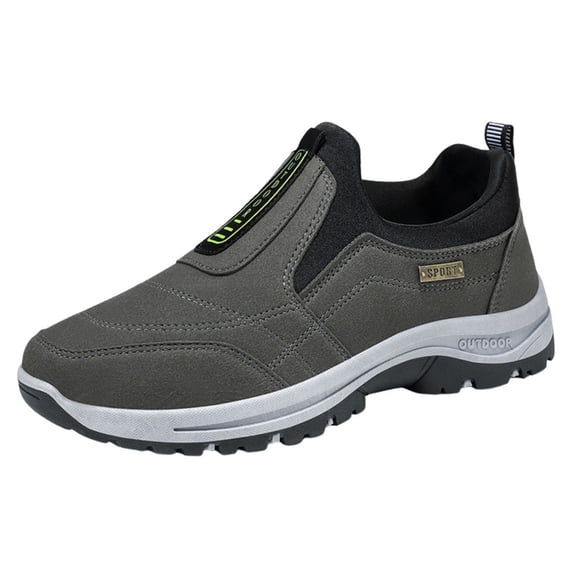 CHICVOMEY Comfort Sneakers for Men Lightweight Slip On Hiking Shoes Non-slip Shock Absorbing Casual Shoes For Daily Wear & Walking