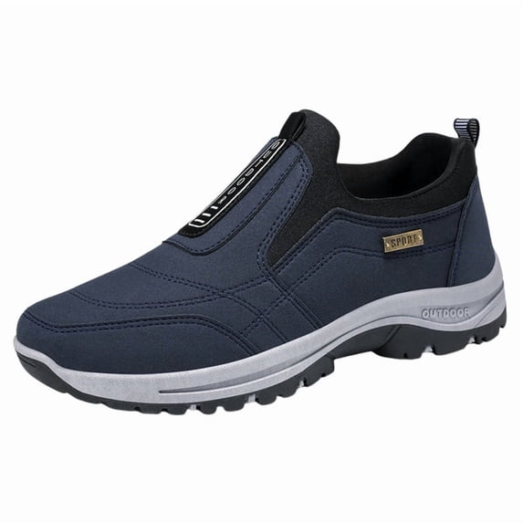 CHICVOMEY Comfort Sneakers for Men Lightweight Slip On Hiking Shoes Non-slip Shock Absorbing Casual Shoes For Daily Wear & Walking