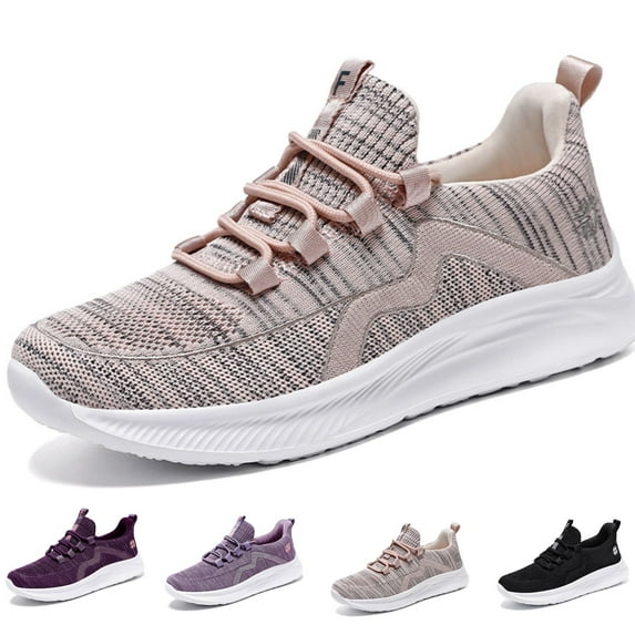 CHICVOMEY Comfort Women's Non-Slip Walking Shoes Lightweight Walking Sneakers Arch Support Athletic Shoes Work&Travel