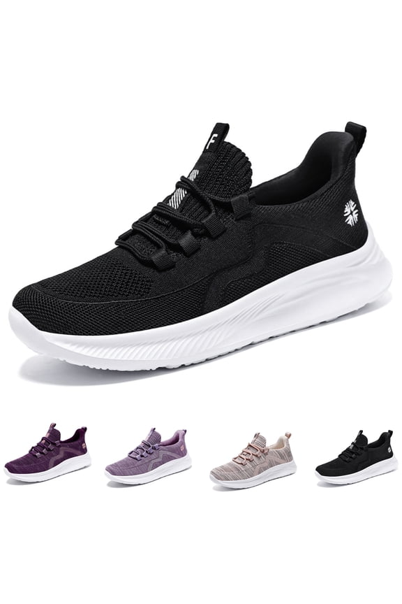 Comfort Women's Non-Slip Walking Shoes Lightweight Walking Sneakers Arch Support Athletic Shoes Work&Travel
