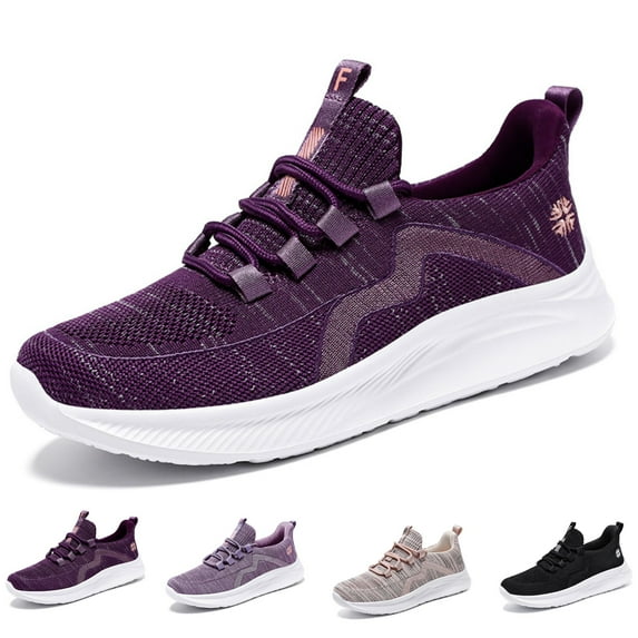 CHICVOMEY Comfort Women's Non-Slip Walking Shoes Lightweight Walking Sneakers Arch Support Athletic Shoes Work&Travel