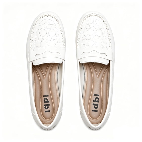CHICVOMEY Comfortable Loafers for Women Lightweight Slip-On Flat Shoes Fashionable Versatile Flats For Casual & Work Wear
