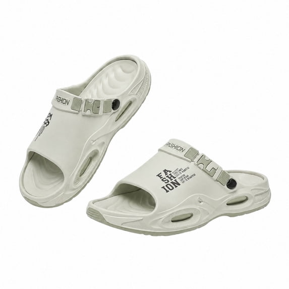 CHICVOMEY Comfortable Sandals Men Lightweight Slip-On Slides Thick Cushioned Platform Sandals Ideal for Summer Casual & Daily Wear