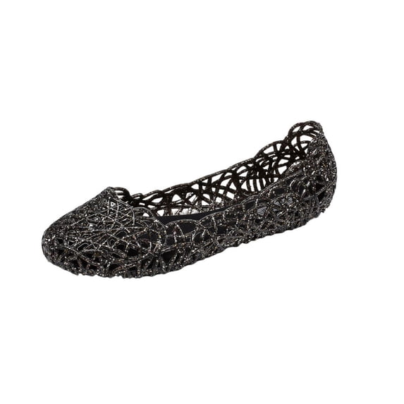 CHICVOMEY Comfortable Womens Flats Lightweight Slip-on Jelly Shoes Casual Non-slip Flat Shoes Suitable for Holiday and Beach
