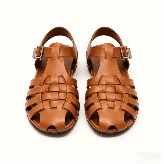 CHICVOMEY Flat Sandals Women Lightweight Comfortable Durable Sandals Adjustable Buckle Simple Versatile Flats Perfect for Summer Beach Daily Wear