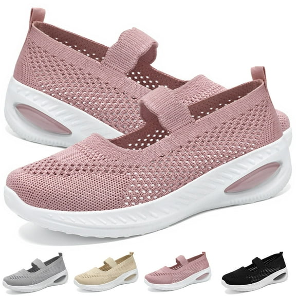 CHICVOMEY Flats for Women Breathable Mesh Mary Jane Shoes for Women Comfortable Casual & Work Ballet Flats Dressy Shoes