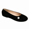 thumbnail image 1 of CHICVOMEY Flats for Women Comfortable Dressy Round Toe with Anti-Slip Sole Convenient Slip on Shoes for Casual Formal Workplace, 1 of 8