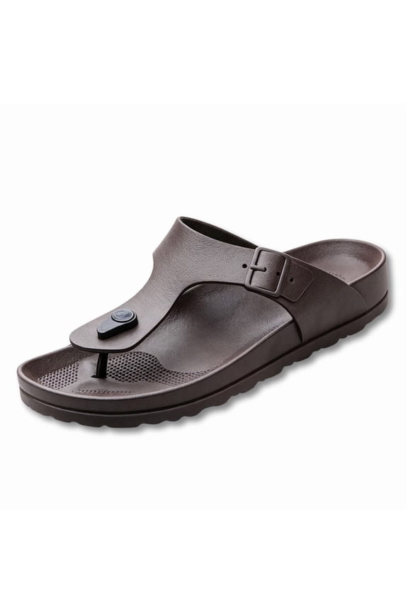 Flip Flops for Men Arch Support Rubber Sole Lightweight Non Slip Slip on Open Toe Flat Sandals Summer Beach Casual Slippers